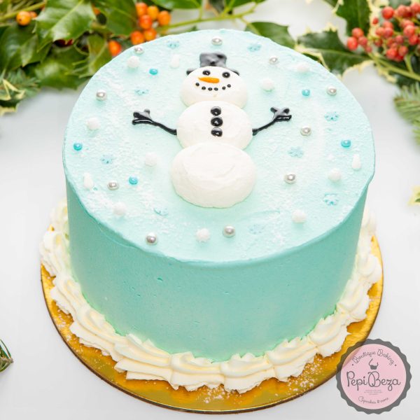 Snowman Cake