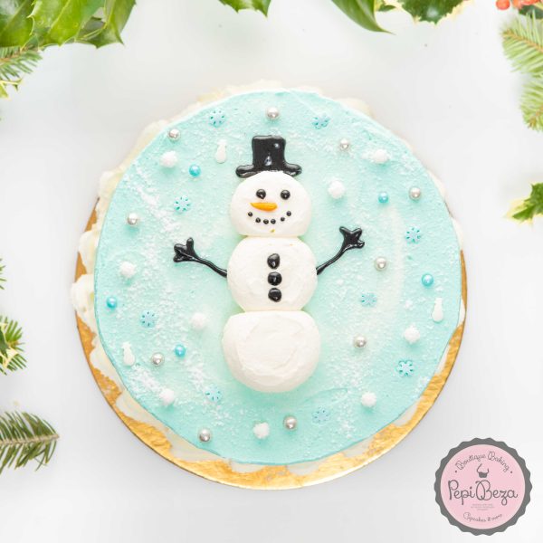 Snowman Cake