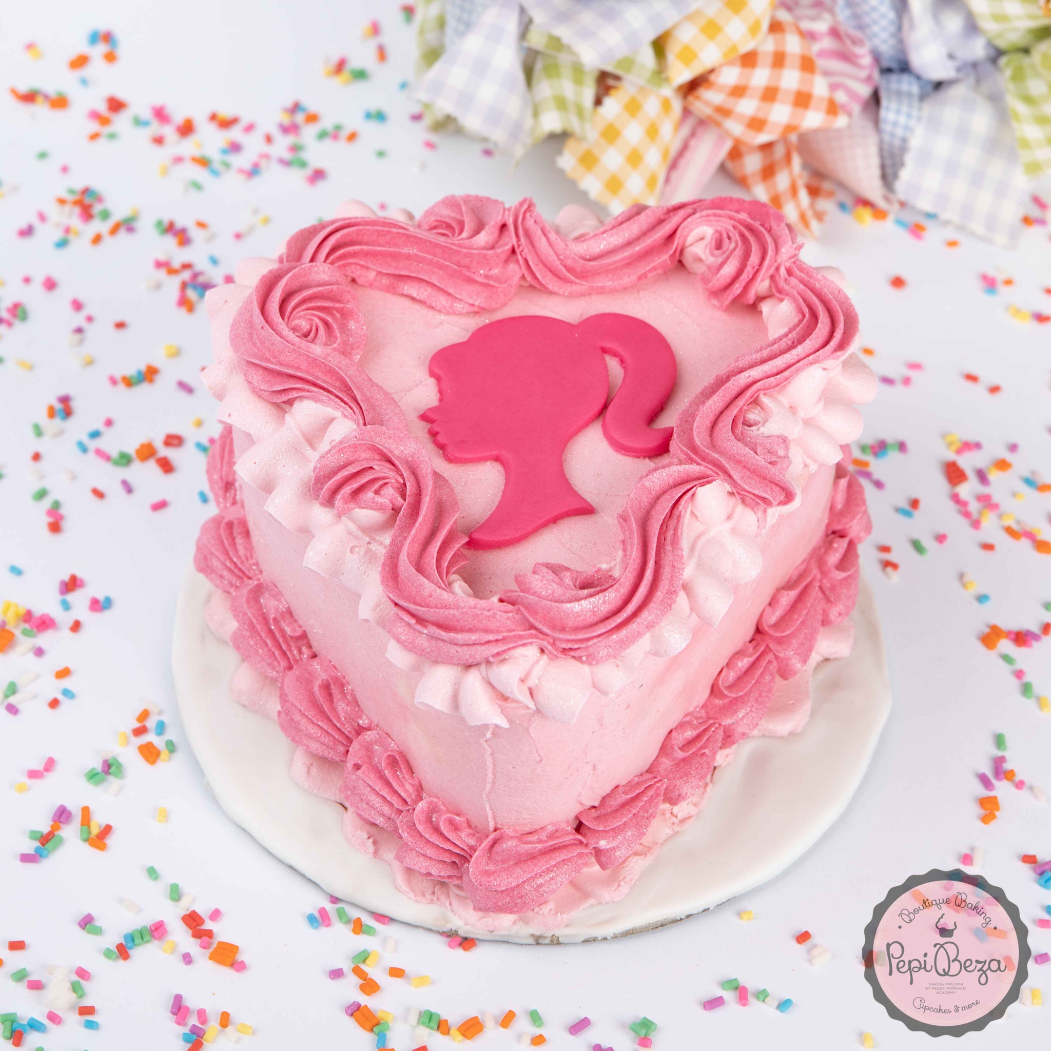 Barbie Vintage Pink Party Cake