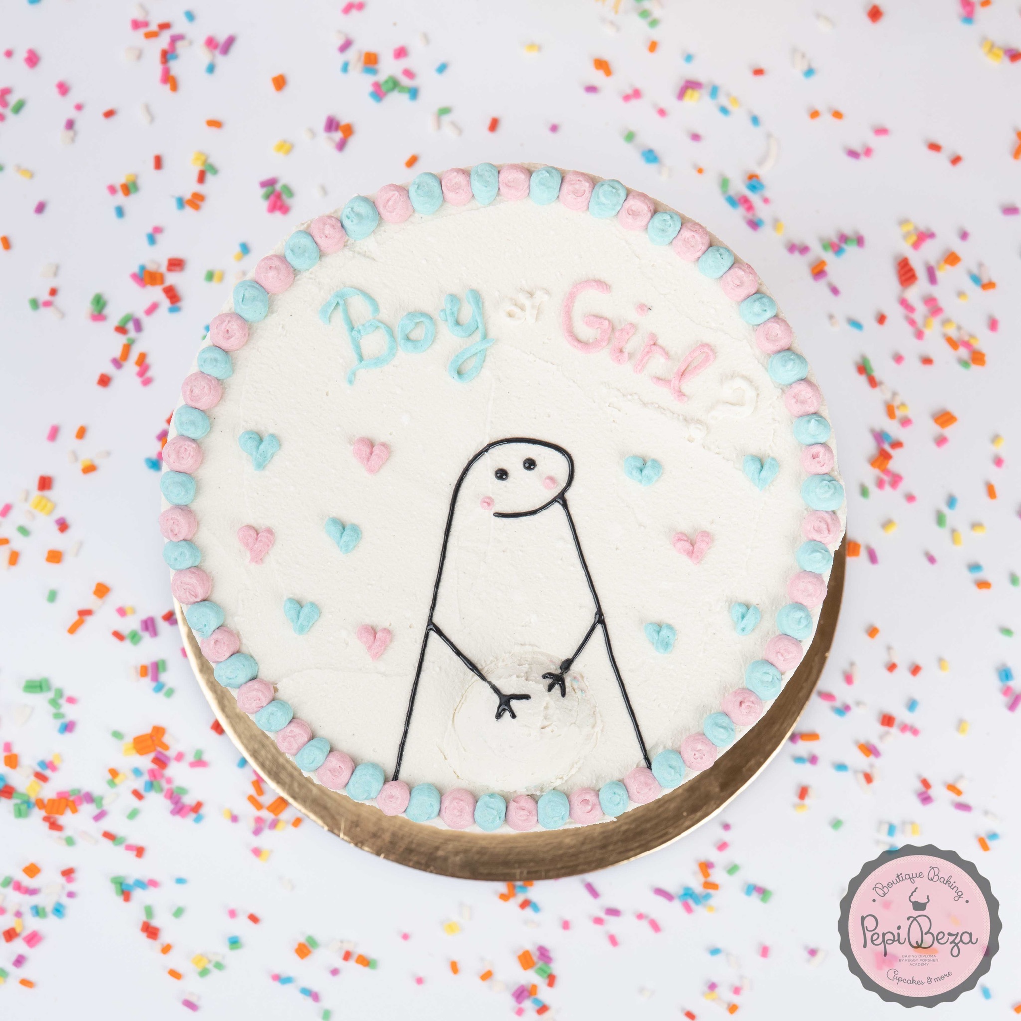 Gender Reveal Party Cake