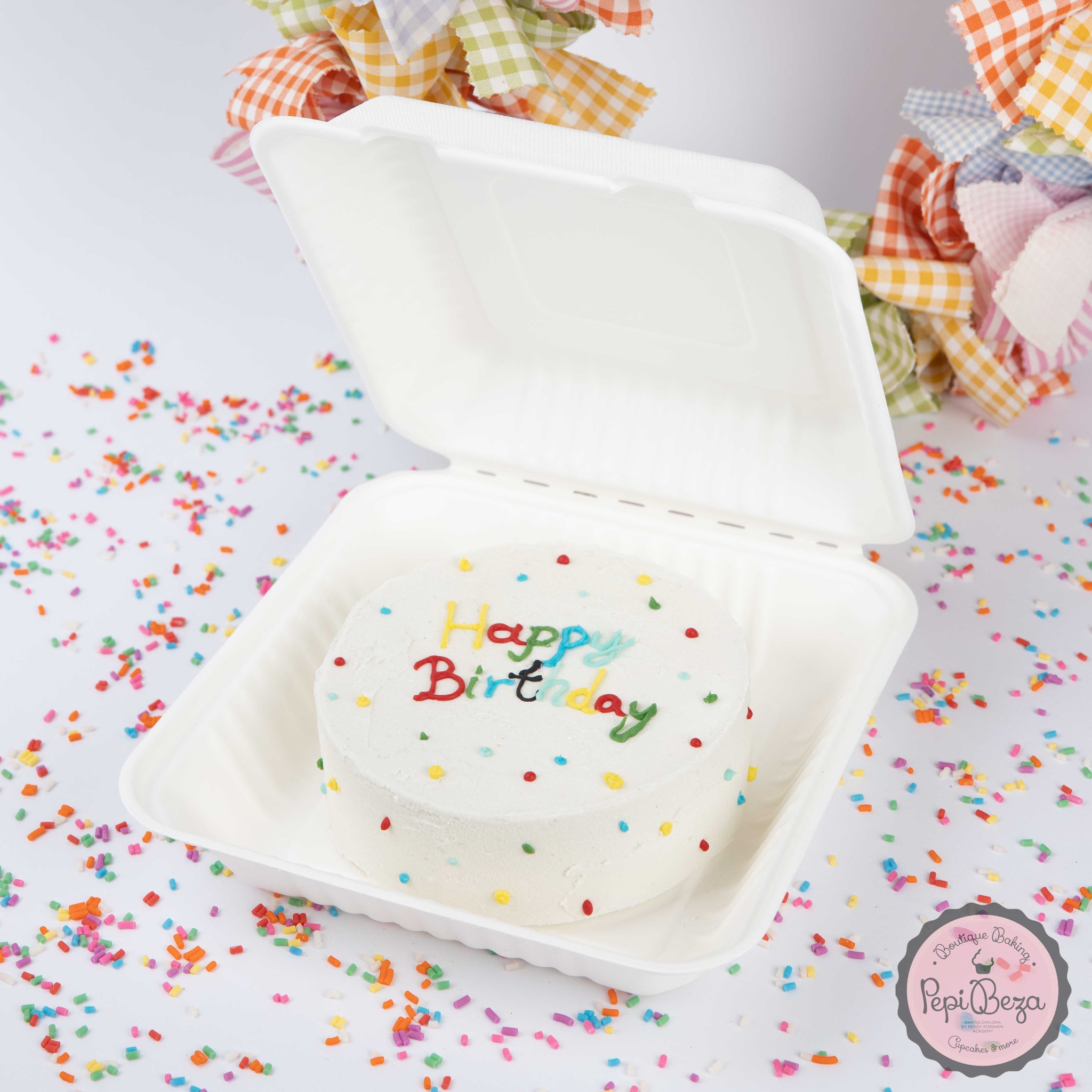 Bento Cake Happy Birthday Colorful