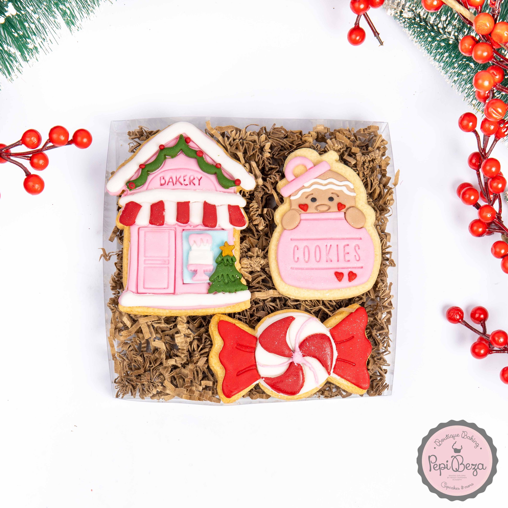 Christmas House Pink Cookies