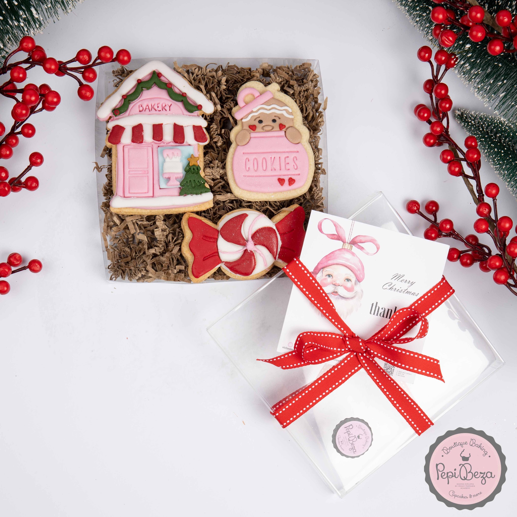 Christmas House Pink Cookies