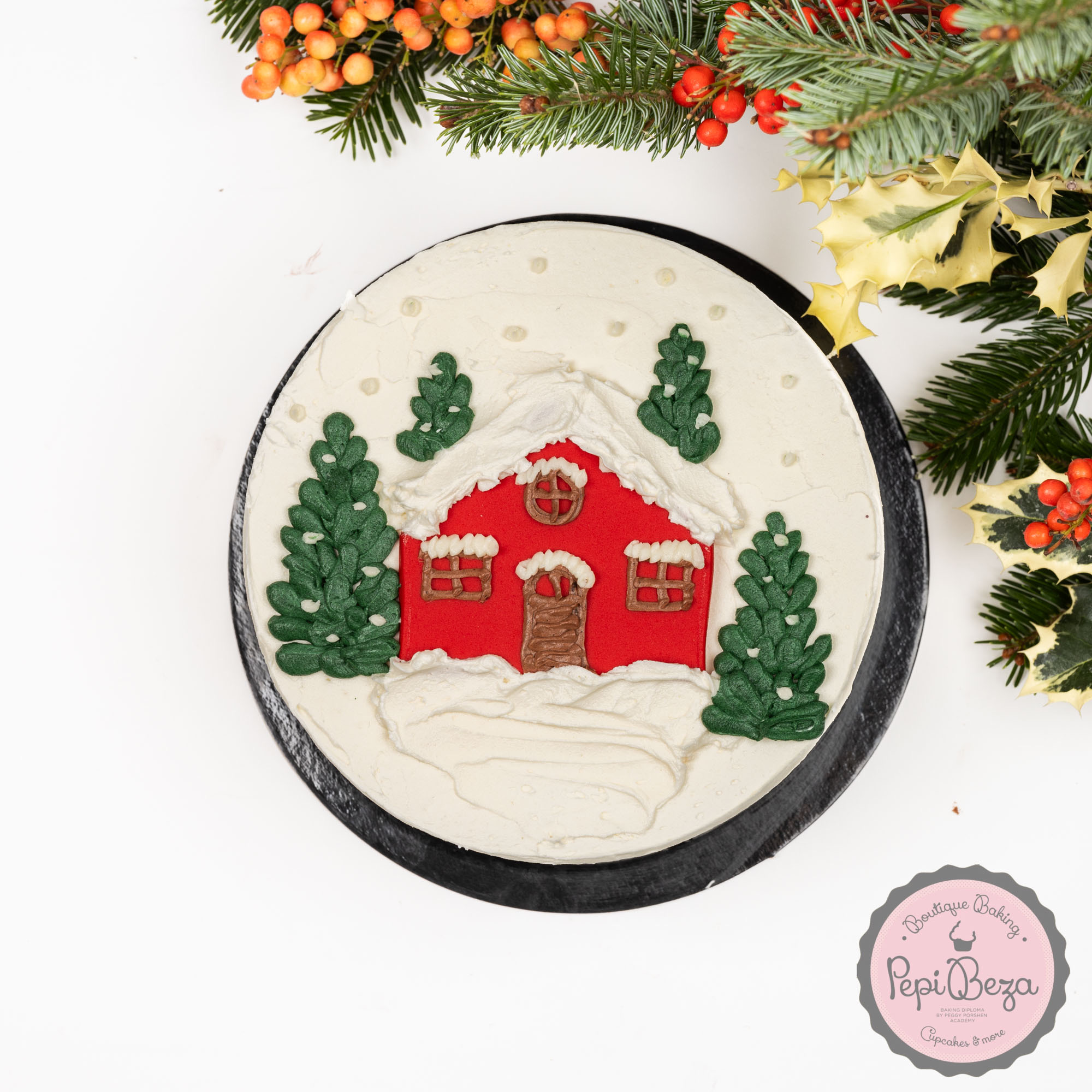 Christmas Cottage Party Cake