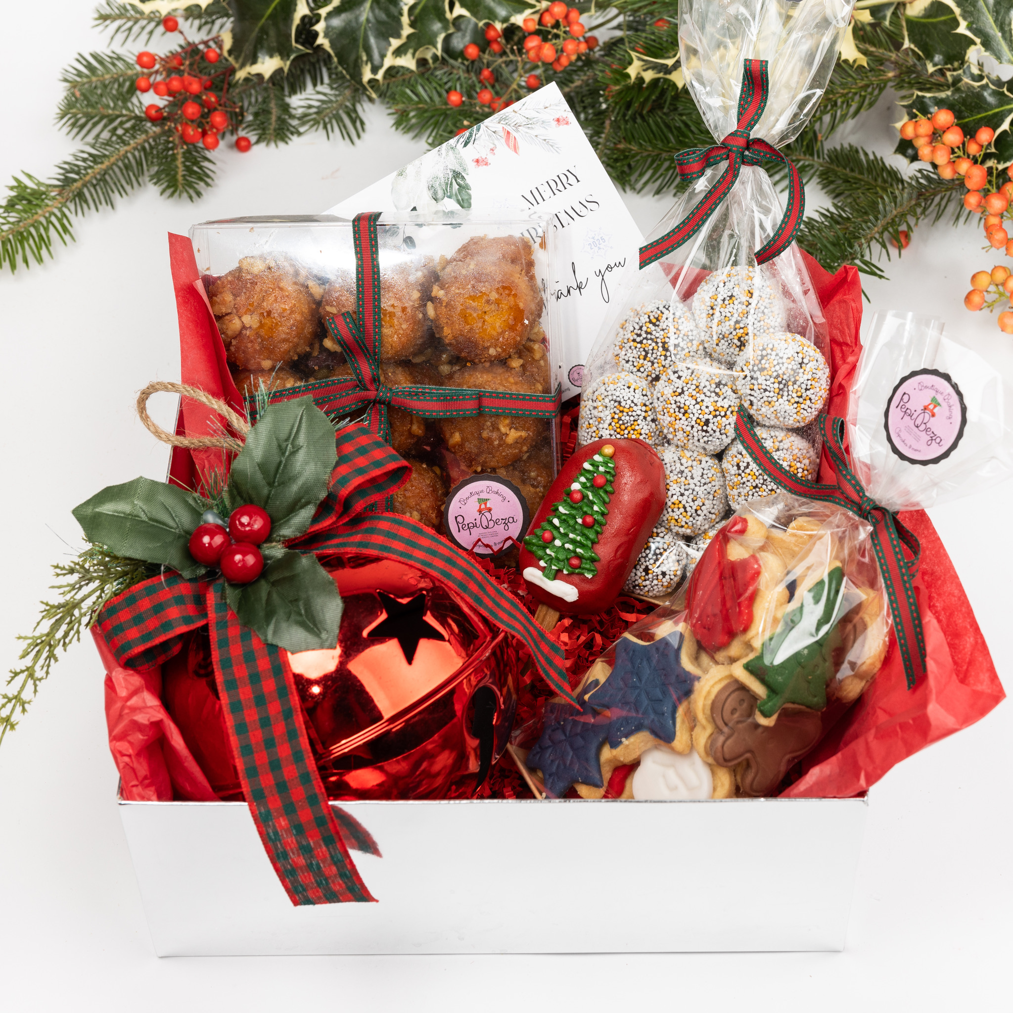 Christmas Bell Treasures Gift Box - truffles edition