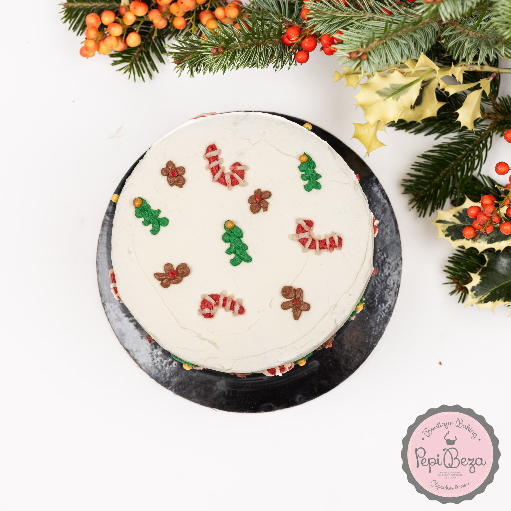 Candy Forest Christmas Party Cake