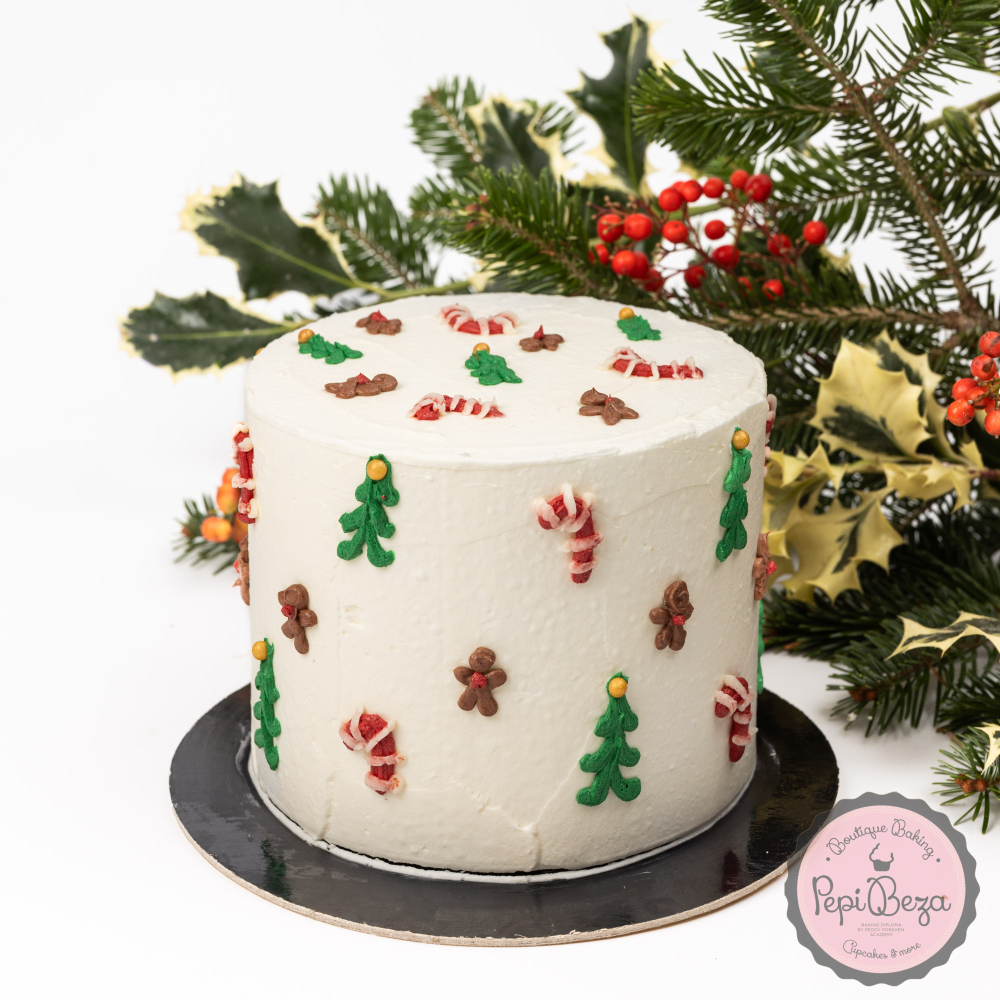 Candy Forest Christmas Party Cake