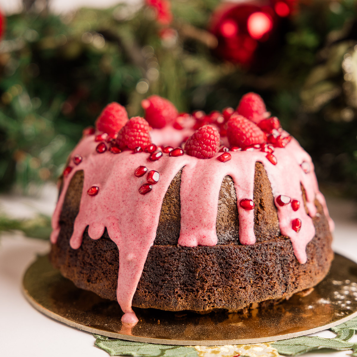 Κέικ Σοκολάτας με Πραλίνα Raspberry