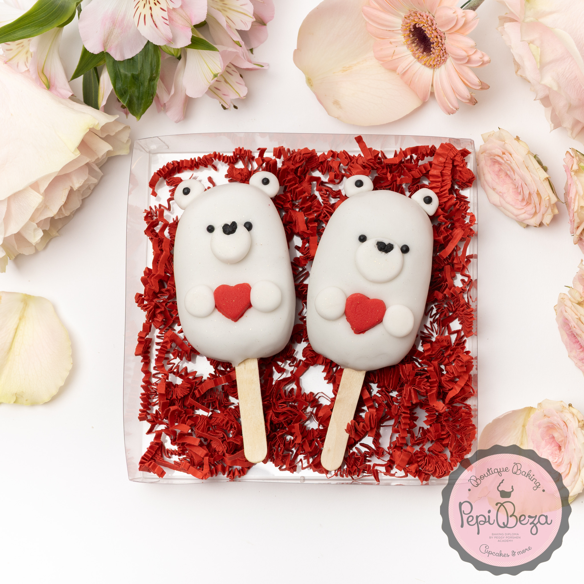 Teddy Bear Love Cakesicles