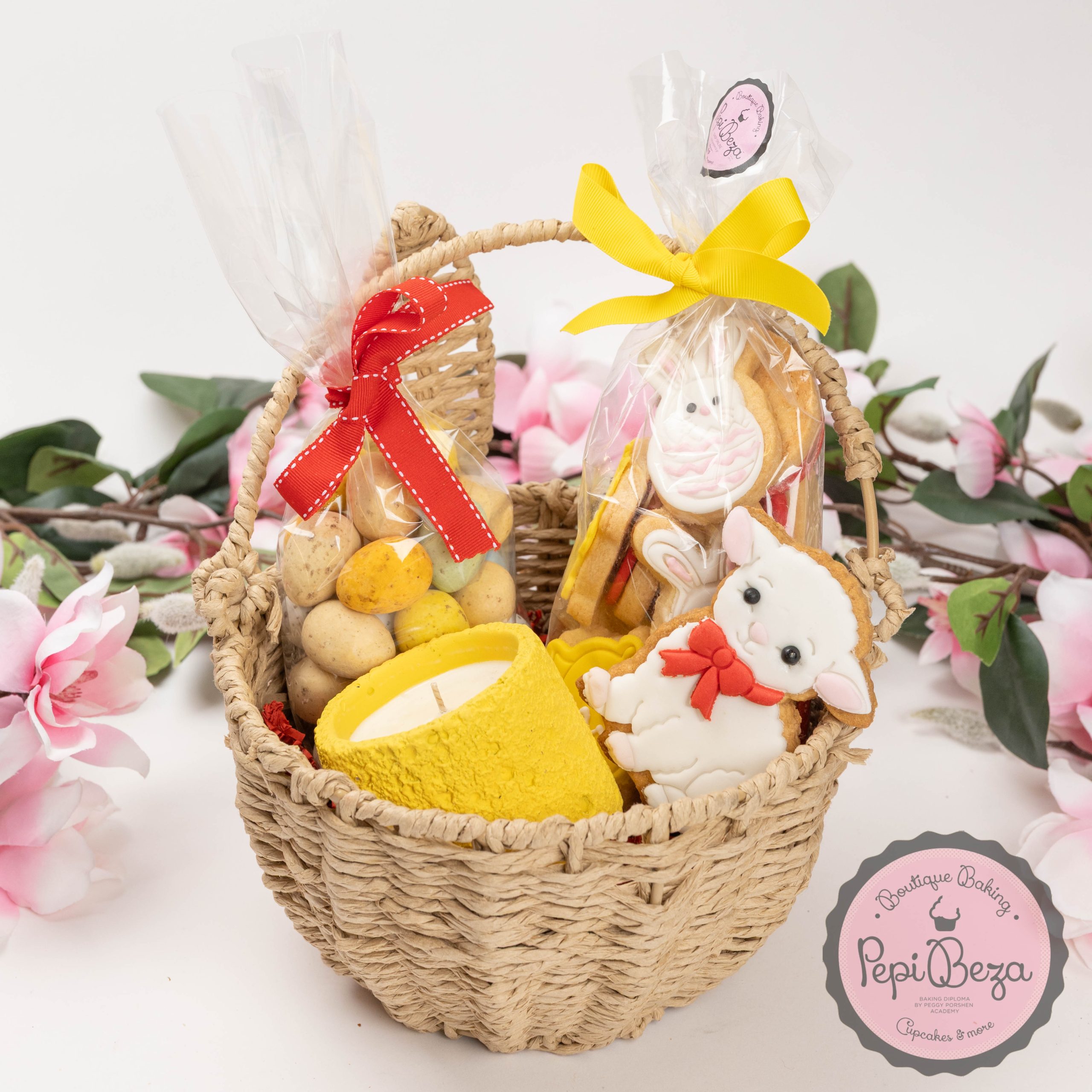 Easter Gift Set Καλάθι Καφέ – Αρωματικό Κερί Τσουρέκι